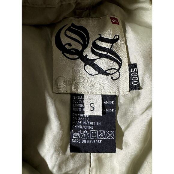 Quiksilver Mens Quiktech Snow Pants Small Tan 5000mm Snowboarding Adjustable - Picture 8 of 9